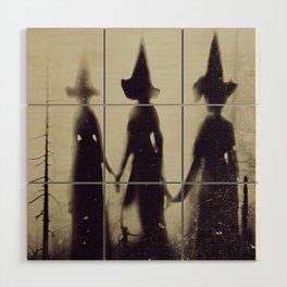 Shadow witches sepia  Wood Wall Art