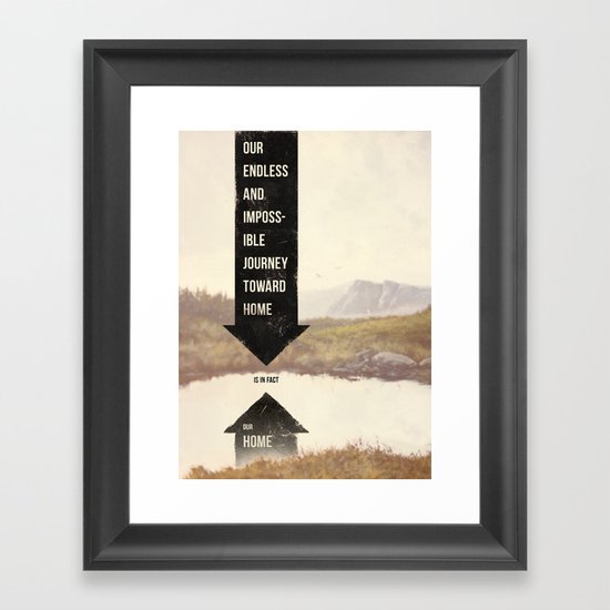 Endless Journey Home Framed Art Print