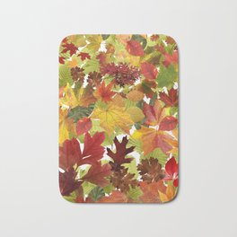 Autumn Fall Leaves Badematte