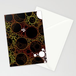 Circle Art - Red Stationery Cards