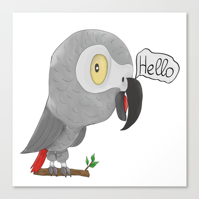 Funny african grey parrot deals
