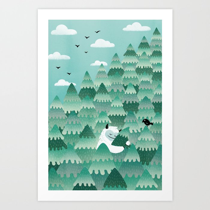 Tree Hugger (Spring & Summer version) Art Print