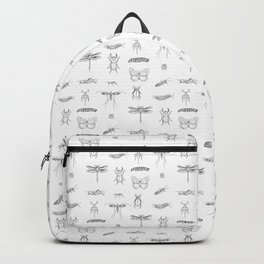 Bugs and insects Backpack | Insect, Bugs, Insects, Black and White, Grasshopper, Beetle, Bug, Mosquito, Nature, Drawing 