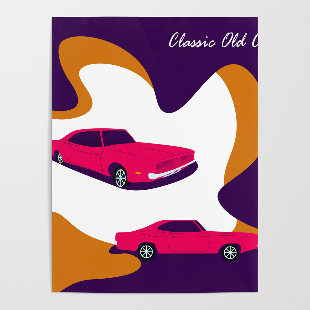 Classic Old Car Poster by muchamadwahid