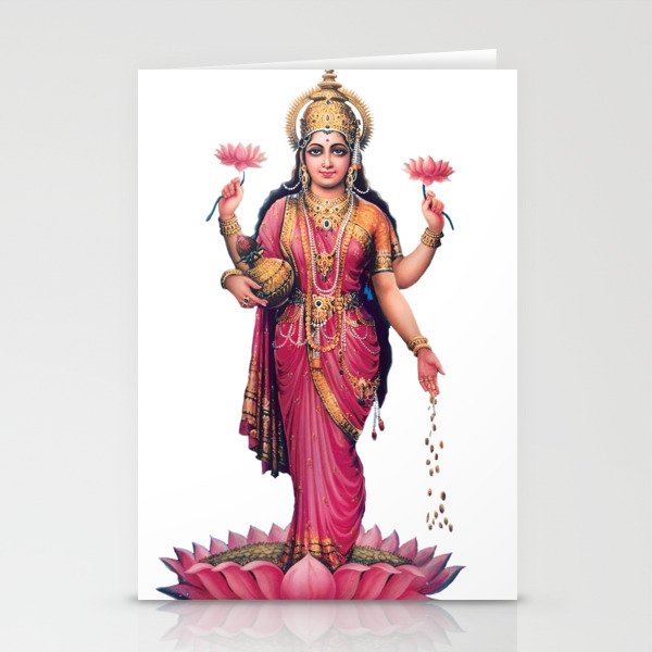 Goddess Lakshmi Stationery Cards