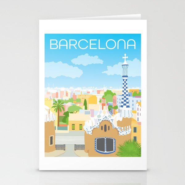 Barcelona Spain Stationery Cards