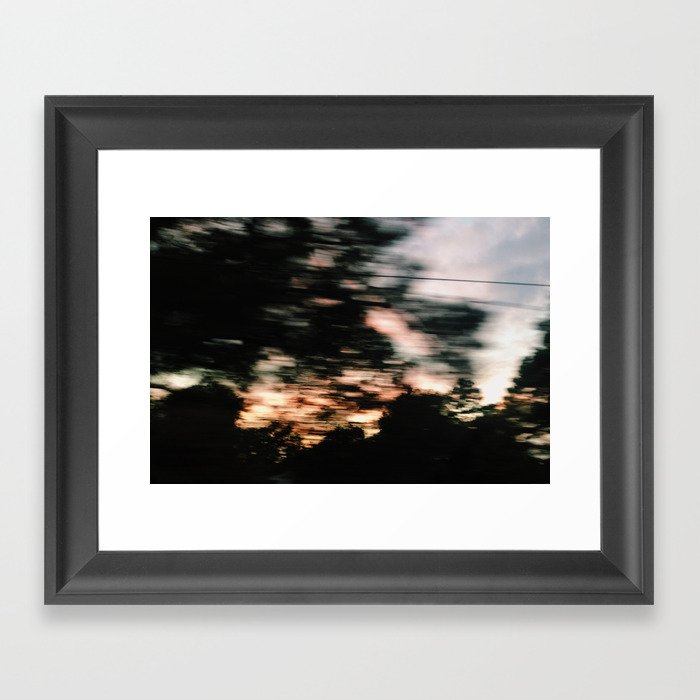 Traveling Sunset Framed Art Print