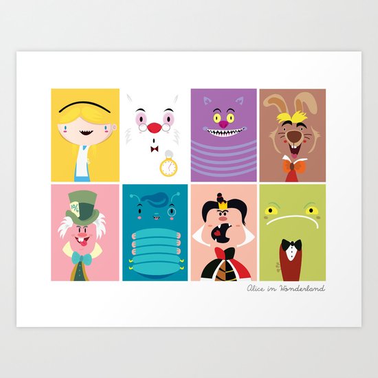 Alice in wonderland Art Print