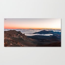 Haleakala Cliffs at Sunrise Canvas Print