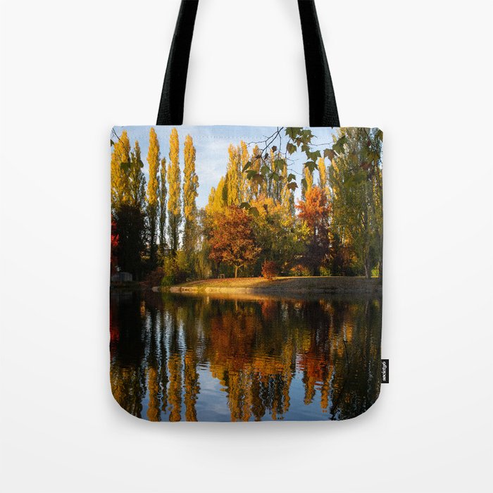 Lone Bench under the Tree Tote Bag