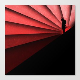 the red sun Canvas Print