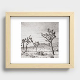 Joshua Tree Grey By CREYES Recessed Framed Print