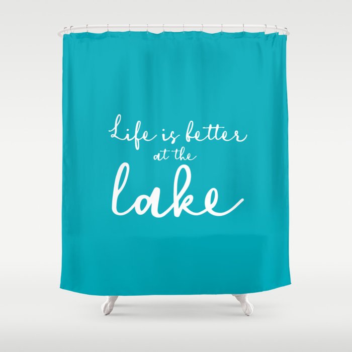 Lake Shower Curtain, Lake Decor Shower Curtains