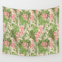 Flower on Wood Collection #4 Wall Tapestry