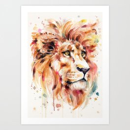 All Things Majestic (lion) Art Print