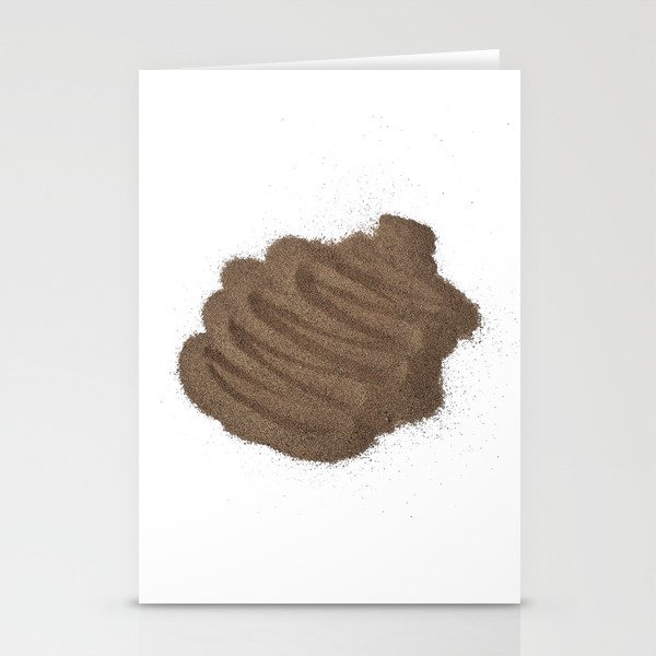 Minimalist Sand Swoop (From the Sand Art Series) Stationery Cards