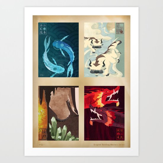 Original Bending Masters Series Art Print