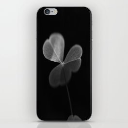 Oxalis in black and white iPhone Skin