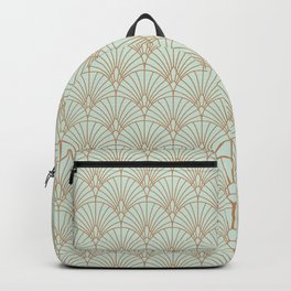 Art Deco fan pattern Backpack