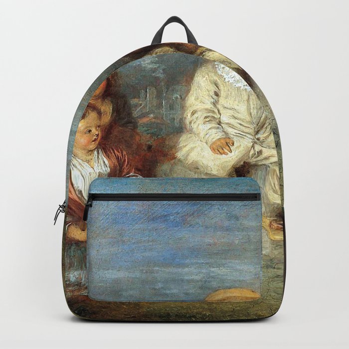 Antoine Watteau "Heureux age! Age d'or (Happy Age! Golden Age)" Backpack