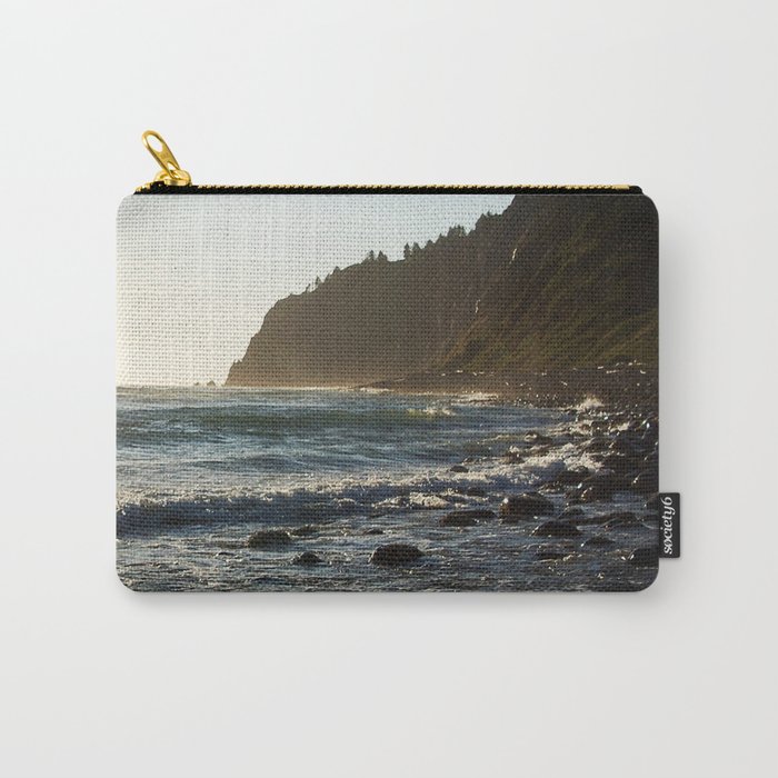 Waves Break in the West Carry-All Pouch