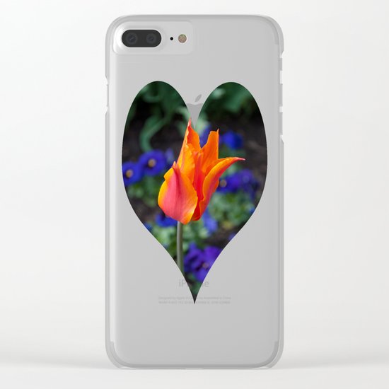 Twisted Tulip Clear iPhone Case