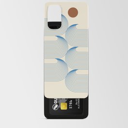 Abstraction_NEW_SUN_HOT_WAVE_OCEAN_LINE_POP_ART_0216A Android Card Case