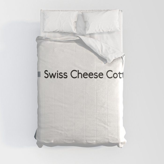 Swiss Cheese Cottage station Comforter