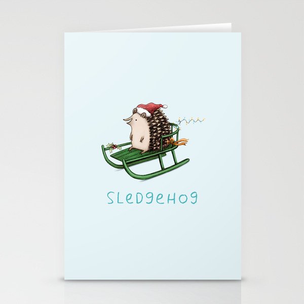 Sledgehog Stationery Cards