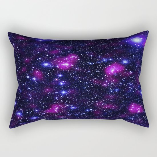 GalAxy Purple Blue Stars Rectangular Pillow