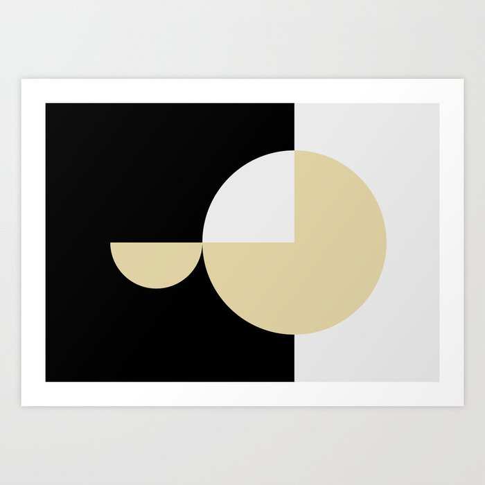 Minimal Geometric Composition  Art Print