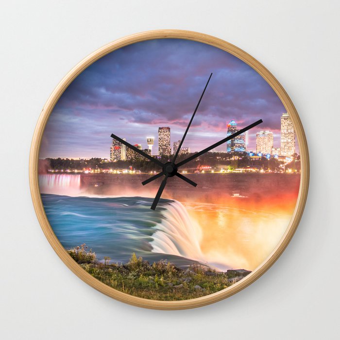 Niagara Falls: The Flow Aglow Wall Clock