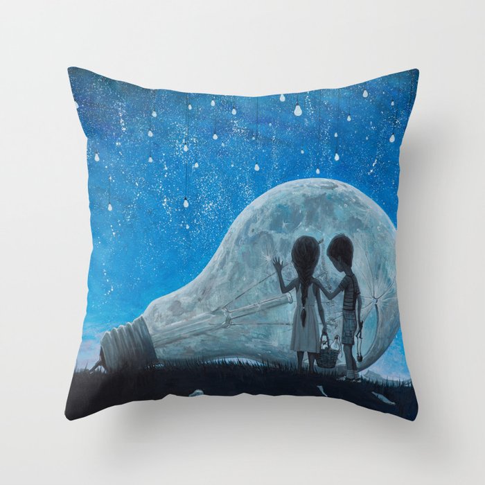 The Night We Broke The Moon Throw Pillow