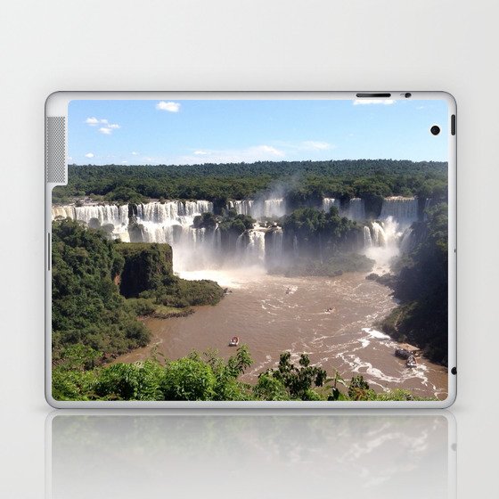 Argentina Photography - Iguazu Falls In The Dense Jungle Laptop & iPad Skin