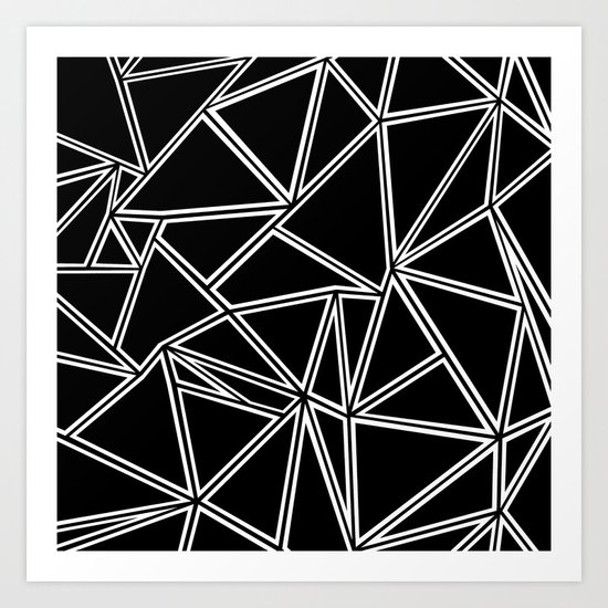 Shattered Ab Zoom Art Print