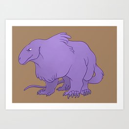 Purple Fellow Art Print