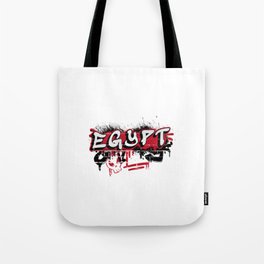 Egypt flags graffiti design Tote Bag