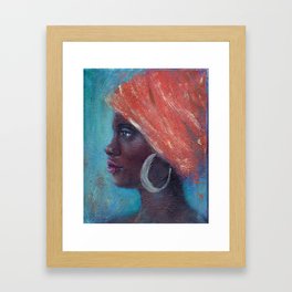 Noble Strength African Woman Framed Art Print