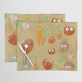 Uggly veggies are watching you Placemat