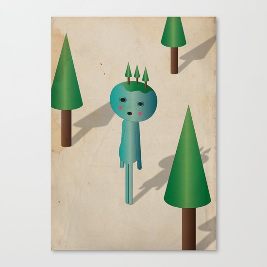 3 a l b e r i i n t e s t a Canvas Print