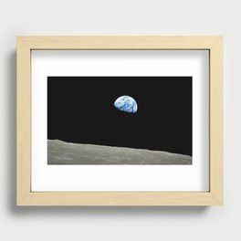 Earthrise High Resolution Recessed Framed Print