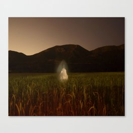 Ghost in field Canvas Print