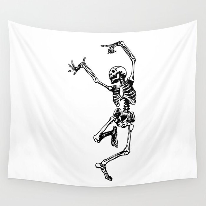 Dancing 2025 skeleton tapestry