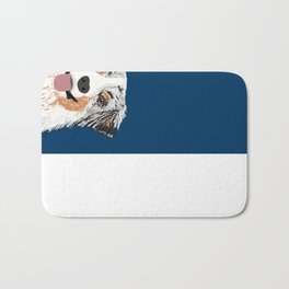 Australian Shepherd blue merle cute pet portrait dog person must have gifts for aussie owner  Badematte | Animal, Children, Illustration, Funny 
