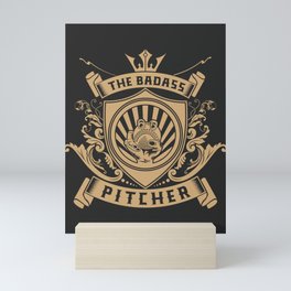 The Badass Pitcher Mini Art Print