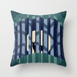 Moonlit Meetings Throw Pillow