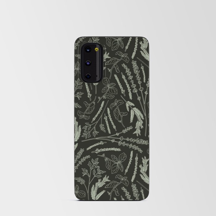 Fresh Herbs on a Dark Background Android Card Case