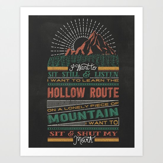 The Hollow Route Art Print