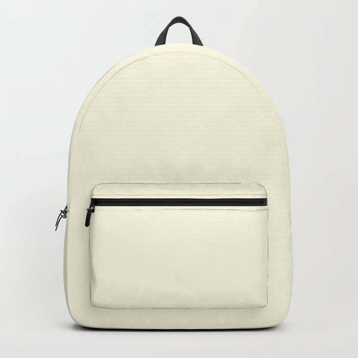 Vanilla Cream White Color Backpack by BlushArt Society6