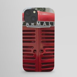 Vintage Farmall M Grill Antique Red Tractor iPhone Case